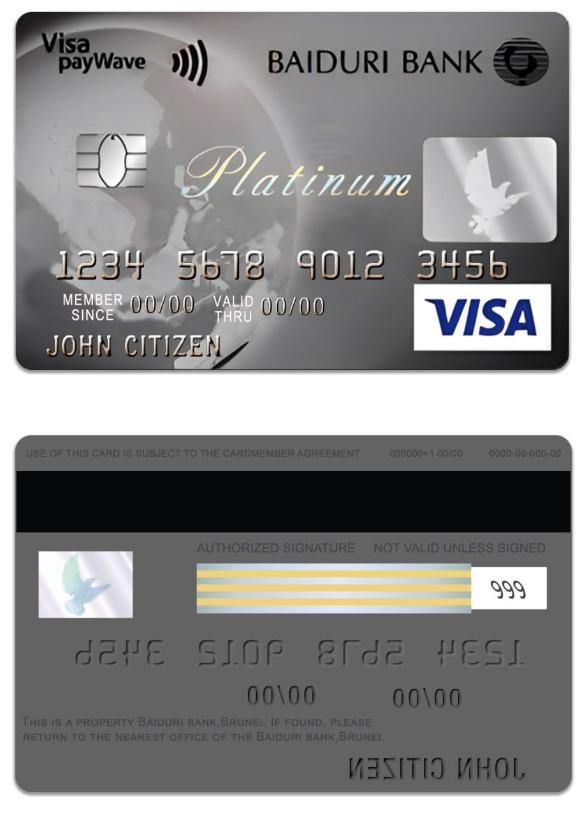 Brunei Baiduri Bank Visa Platinum Credit Card